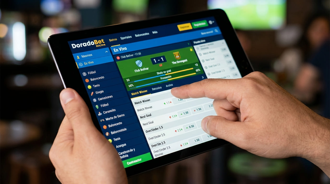 Marcador de Copa Tigo listo para apostar en DoradoBet Bolivia